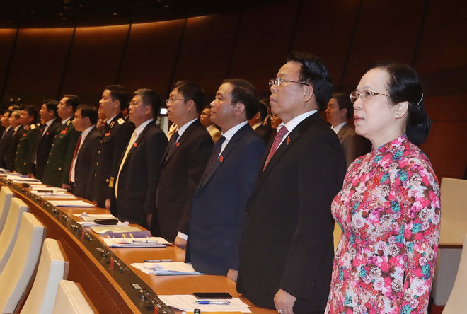 Những hình ảnh về lễ khai mạc Kỳ họp thứ năm, Quốc hội khóa XIV ảnh 3