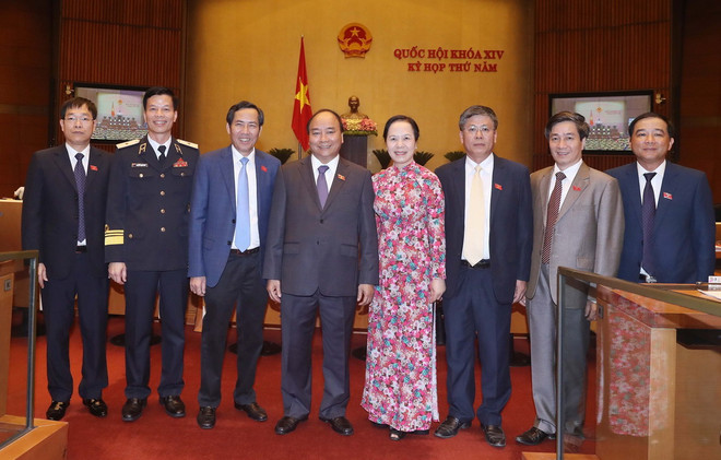 Những hình ảnh về lễ khai mạc Kỳ họp thứ năm, Quốc hội khóa XIV ảnh 10