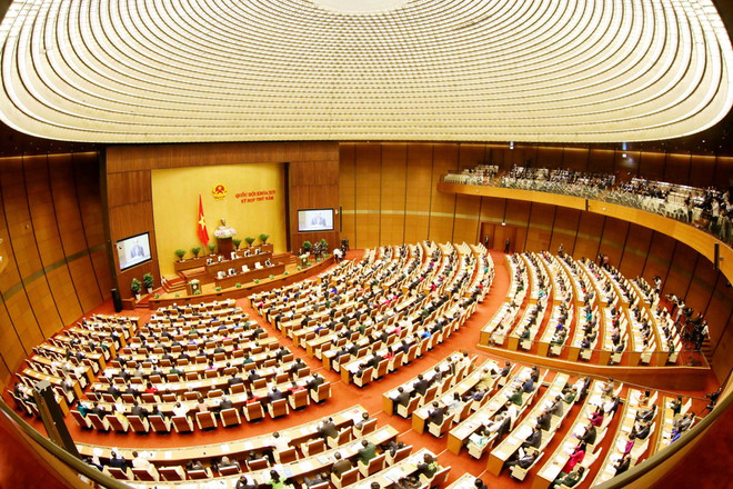 Những hình ảnh về lễ khai mạc Kỳ họp thứ năm, Quốc hội khóa XIV ảnh 1