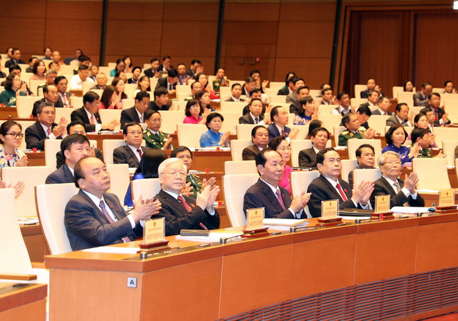 Những hình ảnh về lễ khai mạc Kỳ họp thứ năm, Quốc hội khóa XIV ảnh 5