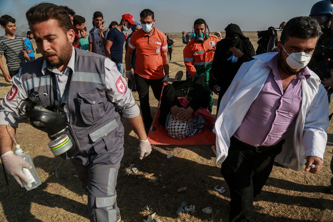 Hàng nghìn người Maroc tuần hành phản đối bạo lực với người Palestine ảnh 1