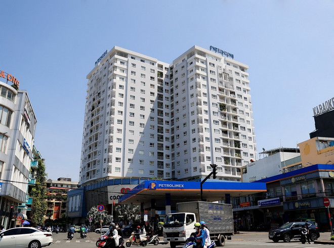 Một khu chung cư tại phường 7, quận Phú Nhuận, Thành phố Hồ Chí Minh. (Ảnh: Hồng Đạt/TTXVN) ttxvn_nguon_cung_can_ho_thanh_pho_ho_chi_minh.jpg
