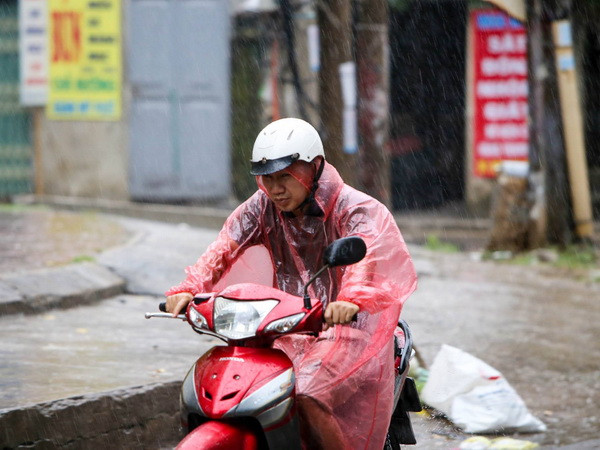 Ảnh chỉ có tính minh họa. (Ảnh: Minh Sơn/Vietnam+) Đêm 19/4, các khu vực trong cả nước đều có mưa và dông ảnh 1