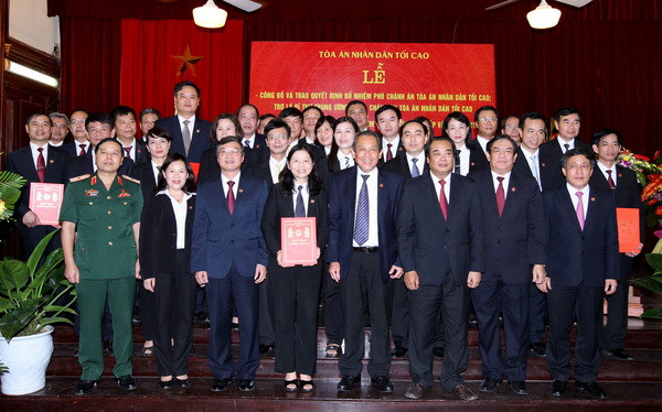 Bổ nhiệm thẩm phán, ra mắt Tòa án Nhân dân Cấp cao ảnh 1