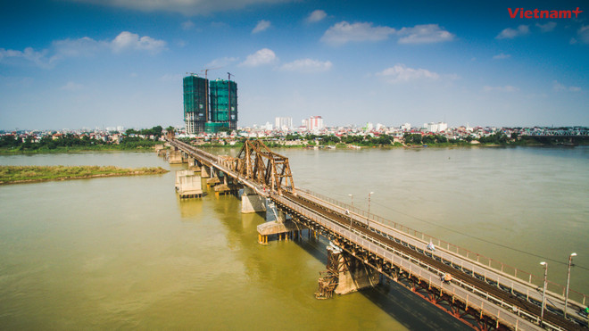 [Drone Photo] Hà Nội và cây cầu "bất tử" trong lòng người Thủ đô ảnh 6