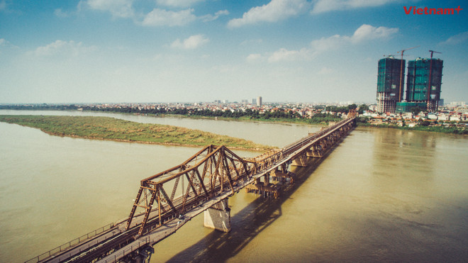 [Drone Photo] Hà Nội và cây cầu "bất tử" trong lòng người Thủ đô ảnh 7
