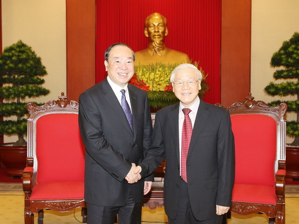 Tổng Bí thư Nguyễn Phú Trọng tiếp đoàn Đảng Cộng sản Trung Quốc ảnh 1