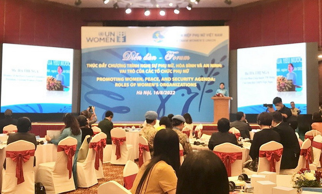 Phụ nữ là nhân tố, lực lượng chủ chốt tham gia xây dựng hòa bình ảnh 1