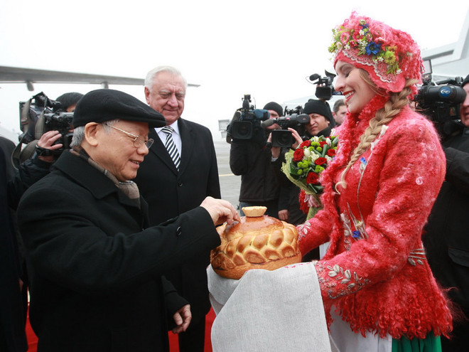 Tổng Bí thư Nguyễn Phú Trọng bắt đầu thăm chính thức Belarus ảnh 1