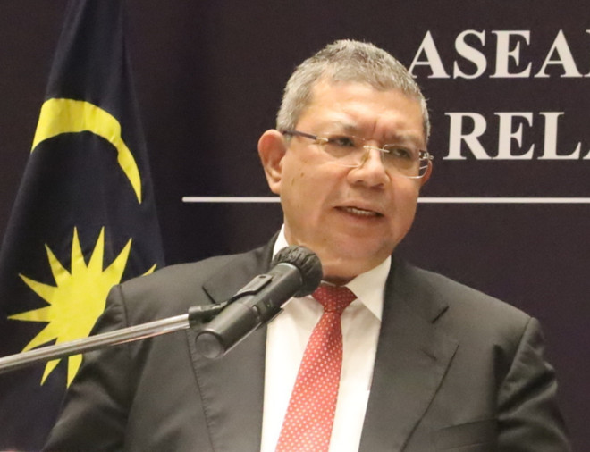 Bộ trưởng Ngoại giao Malaysia Saifuddin Abdullah. (Ảnh: Mạnh Tuân/TTXVN) Ngoại trưởng Malaysia thăm Philippines, dự lễ nhậm chức Tổng thống ảnh 1