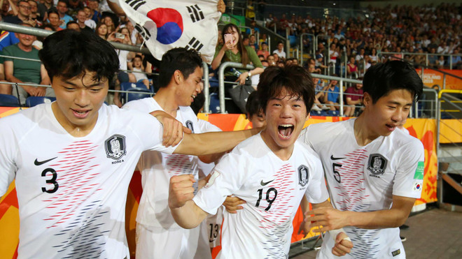 U20 Hàn Quốc lần đầu vào chung kết U20 thế giới. (Nguồn: Getty Images) Hàn Quốc và Ukraine lần đầu tiên lọt vào trận chung kết U20 World Cup ảnh 1