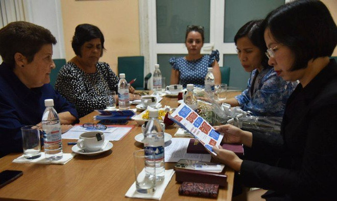 Tổng Giám đốc Thông tấn xã Việt Nam Vũ Việt Trang làm việc với ban lãnh đạo Thông tấn xã Cuba (ACN) Thông tấn xã Việt Nam tiếp tục thắt chặt quan hệ với đối tác Cuba ảnh 1