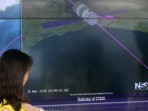 Trạm không gian Thiên Cung 1 của Trung Quốc đã rơi xuống Trái Đất ảnh 1