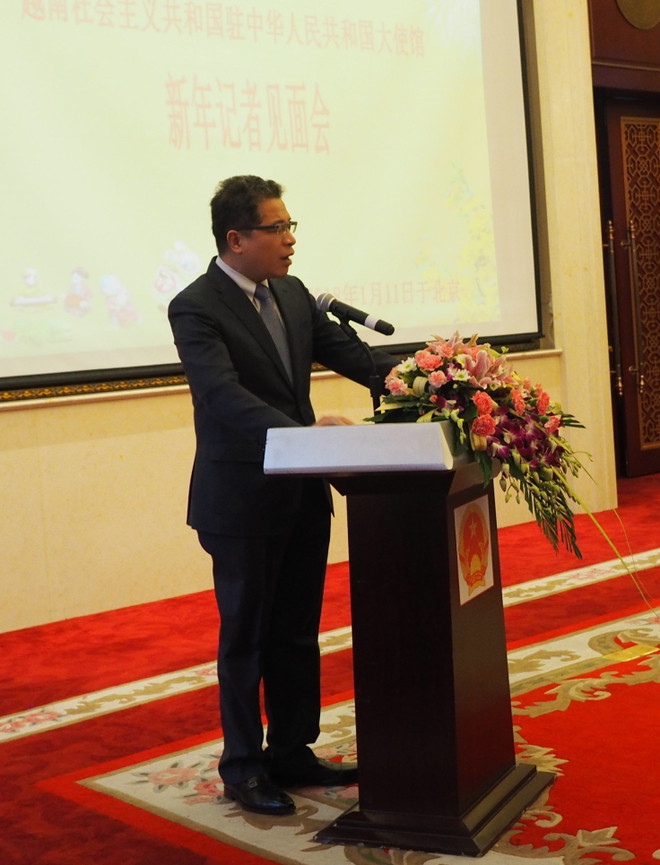 Đại sứ Việt Nam Đặng Minh Khôi gặp gỡ báo giới Trung Quốc ảnh 1