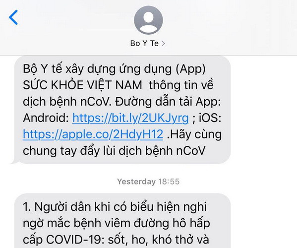 100% thuê bao nhận tin nhắn có nội dung liên quan đến dịch COVID-19 ảnh 1