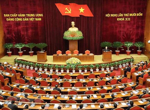 Hội nghị lần thứ 14 Ban Chấp hành Trung ương Đảng Cộng sản Việt Nam khóa XII. (Ảnh: Trí Dũng/TTXVN) Nhìn lại Đại hội XIII: Bài bản, chặt chẽ trong lựa chọn cán bộ ảnh 2