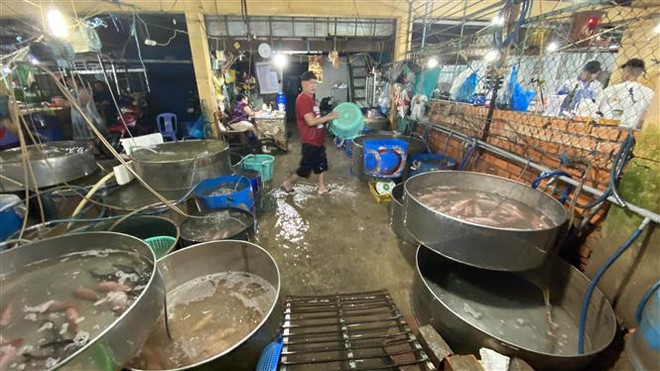 Giấy phép hết hạn, chợ đầu mối Long Xuyên vẫn ngang nhiên xả thải ảnh 2