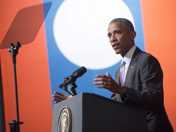Ông Obama trở thành Tổng thống Mỹ đầu tiên đến thăm Lào ảnh 1