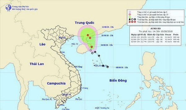 Áp thấp nhiệt đới trên biển gây rủi ro thiên tai, đất liền giảm mưa ảnh 1