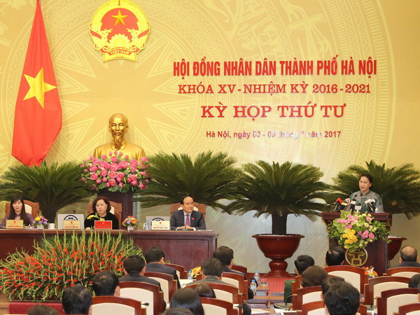 Bế mạc Kỳ họp thứ tư Hội đồng Nhân dân thành phố Hà Nội khóa XV ảnh 1