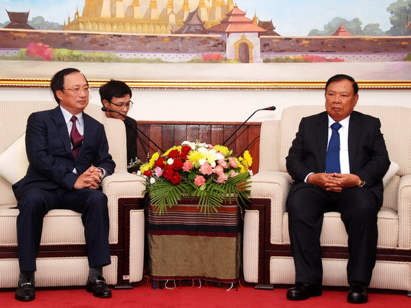 Lãnh đạo Lào tiếp Đoàn đại biểu Văn phòng Trung ương Đảng Việt Nam ảnh 1