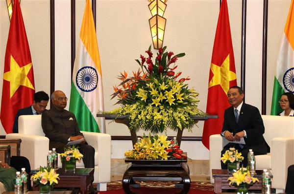 Bí thư Thành ủy Đà Nẵng hội kiến Tổng thống Ấn Độ Ram Nath Kovind ảnh 1