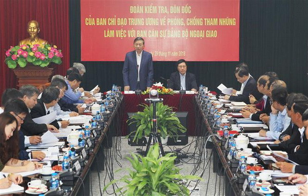 Kiểm tra, đôn đốc công tác phòng, chống tham nhũng tại Bộ Ngoại giao ảnh 1