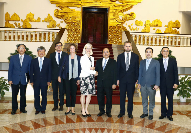 Thủ tướng Nguyễn Xuân Phúc tiếp Bộ trưởng Hợp tác phát triển Đan Mạch ảnh 1