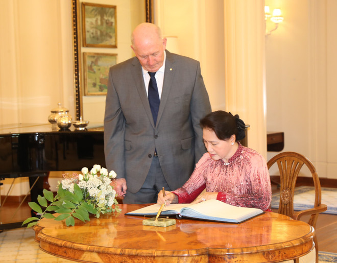 Chủ tịch Quốc hội Nguyễn Thị Kim Ngân hội kiến Toàn quyền Australia ảnh 2