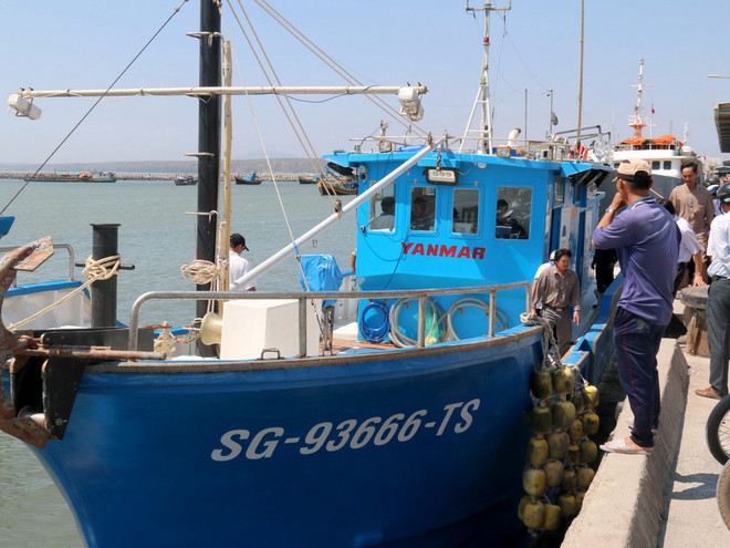 Ngư dân Bình Thuận tiếp cận tàu đánh bắt xa bờ bằng composite ảnh 1