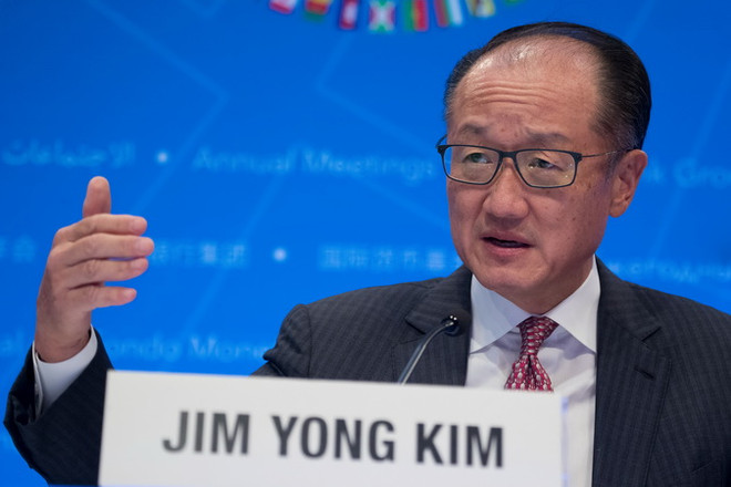 Chủ tịch Ngân hàng Thế giới Jim Yong Kim. (Ảnh: THX/TTXVN) WB kỳ vọng bước tiến tích cực tại hội nghị Một Hành tinh ở Paris ảnh 1