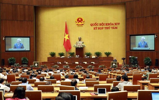 Quang cảnh một phiên họp Quốc hội. (Ảnh: Doãn Tấn/TTXVN) Tuần làm việc thứ 5: Quốc hội tập trung công tác xây dựng pháp luật ảnh 1