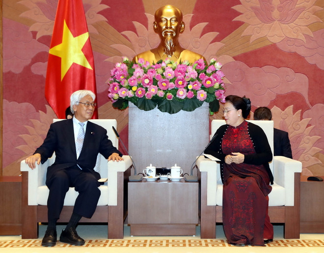 Chủ tịch Quốc hội tiếp Phó Chủ tịch Thượng viện Nhật Bản ảnh 1