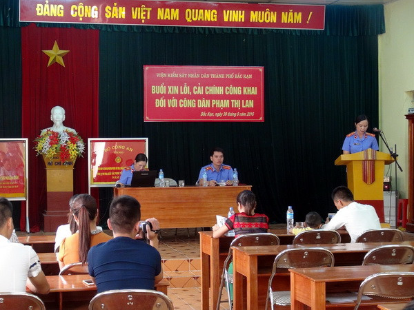 Viện Kiểm sát Bắc Kạn công khai xin lỗi người bị truy tố oan ảnh 1