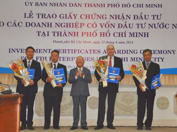 TP.HCM trao giấy phép đầu tư cho 5 doanh nghiệp vốn FDI ảnh 1