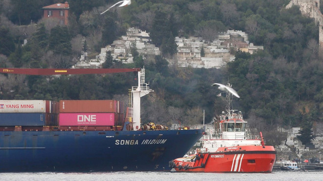 Tin thêm về vụ tàu chở hàng gặp nạn tại eo biển Bosphorus ảnh 1