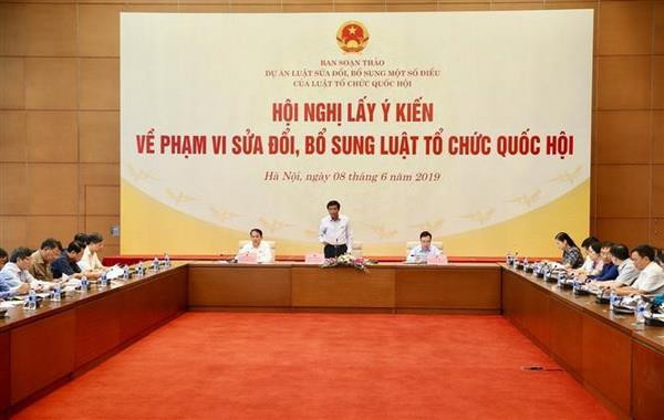 Hội nghị lấy ý kiến về phạm vi sửa đổi, bổ sung Luật Tổ chức Quốc hội ảnh 1