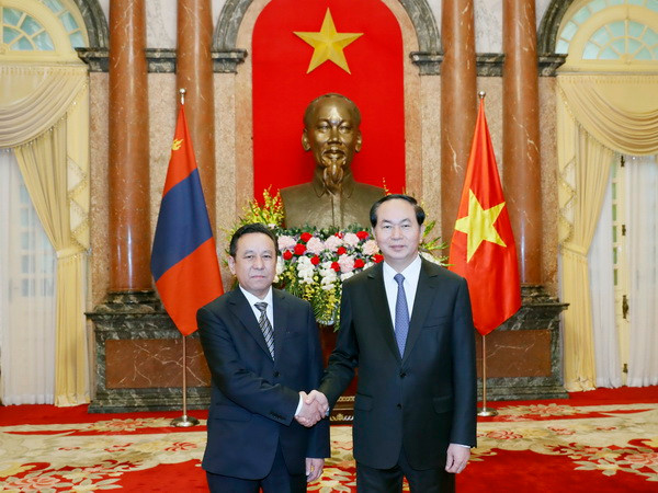 Chủ tịch nước Trần Đại Quang tiếp các Đại sứ trình Quốc thư ảnh 3