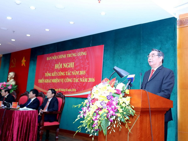Ban Nội chính Trung ương tổng kết công tác chống tham nhũng năm 2015 ảnh 1
