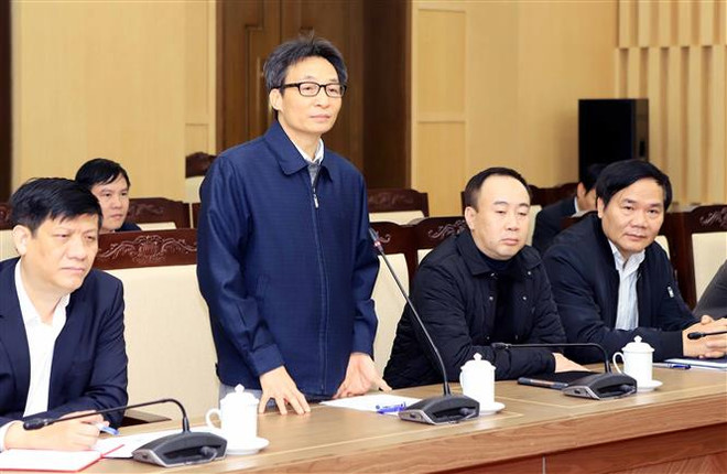 Phó Thủ tướng Vũ Đức Đam làm việc với tỉnh Vĩnh Phúc về dịch nCoV ảnh 1