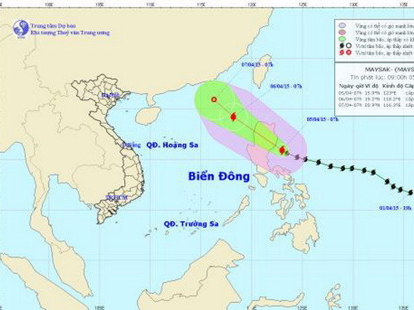 Bão Maysak cách đảo Luzon khoảng 200km về phía Đông Đông Nam ảnh 1