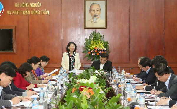 Đoàn kiểm tra Bộ Chính trị làm việc với Ban Cán sự Đảng Bộ NN & PTNT ảnh 1