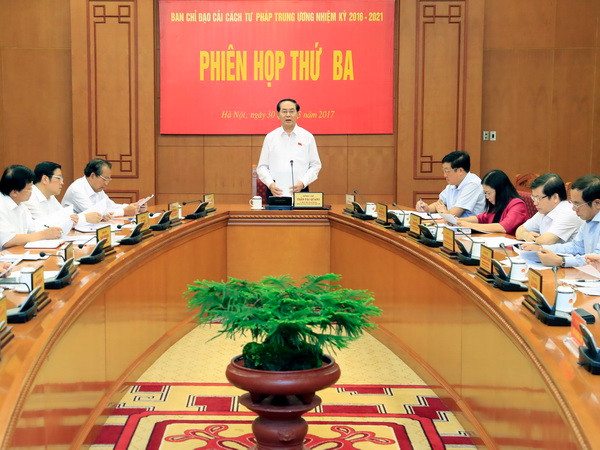 Phiên họp thứ ba Ban Chỉ đạo Cải cách tư pháp Trung ương ảnh 1