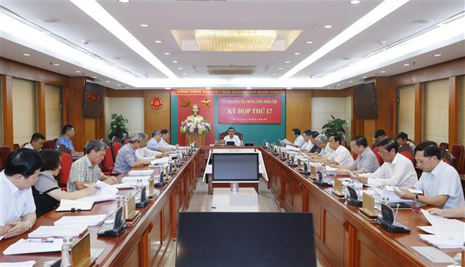 Quang cảnh kỳ họp. (Ảnh: Phương Hoa/TTXVN) Xem xét kỷ luật và đề nghị kỷ luật một số đảng viên và tổ chức đảng ảnh 2
