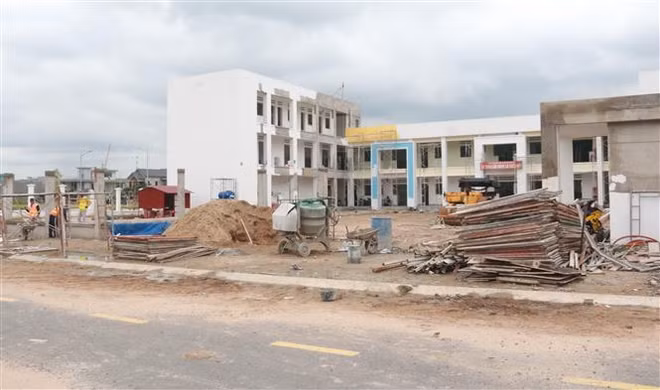 Công trình xã hội khu tái định cư sân bay Long Thành dở dang ảnh 1