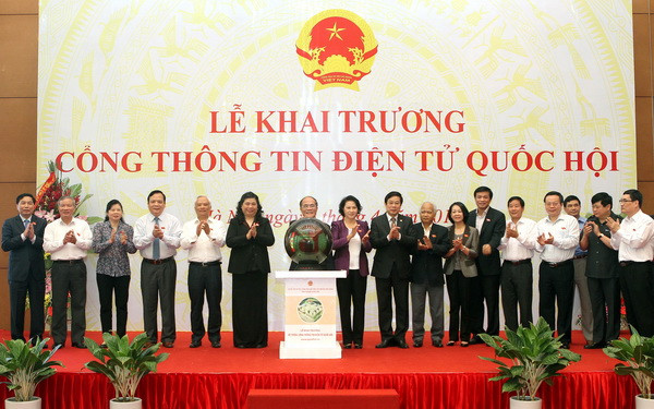 Chính thức khai trương Cổng thông tin điện tử Quốc hội ảnh 1