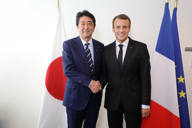 Lãnh đạo Nhật Bản và Pháp nhất trí thúc đẩy hợp tác an ninh ảnh 1