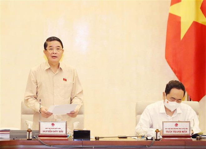 Phó Chủ tịch Quốc hội Nguyễn Đức Hải điều hành phiên hop. (Ảnh: Trọng Đức/TTXVN) Nâng cao chất lượng kiểm toán, siết chặt kỷ luật tài chính ảnh 1