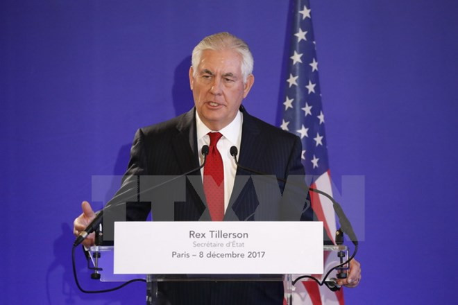 Ngoại trưởng Mỹ Rex Tillerson. (Nguồn: AFP/TTXVN) Nhà Trắng: Hiện chưa phải lúc thích hợp để đàm phán với Triều Tiên ảnh 1