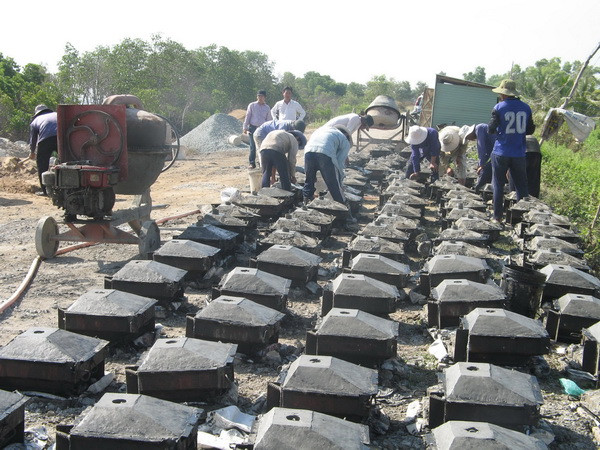 Tiền Giang đầu tư trên 32 tỷ đồng thi công kè bảo vệ đê biển Gò Công ảnh 1